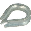 DOUGHTY T39000 COSSE-COEUR 9-10mm, pour câbles galvanisés, argent