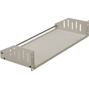 CANFORD ETAGERE RACK 2U, prof. 200mm, gris clair, kit barre de serrage non inclus