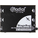 RADIAL STAGEBUG SB-48 PHANTOM POWER SUPPLY 2-channel, +12/48V power, 3-pin XLR I/O