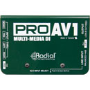 RADIAL PROAV1 DI BOX Passive, mono, 6.35mm jack/phono inputs