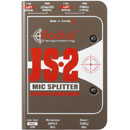 RADIAL JS2 MICROPHONE SPLITTER 2-way, 1x output, 2x thru, passive