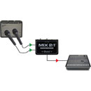 RADIAL MIX 2:1 MIXER 2-channel, passive, mono output, balanced 3-pin XLR/TRS jack input