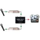 RADIAL MIX 2:1 MIXER 2-channel, passive, mono output, balanced 3-pin XLR/TRS jack input