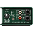 RADIAL PRO-ISO ISOLATOR Dual-mono, +4dB to -10dB converter, balanced inputs, unbalanced outputs