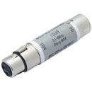 CANARE BCJ-XJ-A10TRC CONVERTISEUR D’IMPEDANCE "en-ligne", AES/EBU, XLRF vers embase BNC, pad 10dB