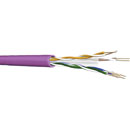 DRAKA CABLE CAT6 U/UTP (UC400 23 Eca) slimline, LFH, violet, boîte de 305m
