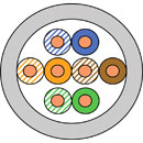 DRAKA - CÂBLES MULTIPAIRES - CAT5E - Conducteurs massifs - Données - Ignifugés