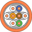 DRAKA CABLE CAT7 S/FTP (UC900 HS23 Eca) orange