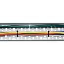 CANFORD CHEMIN POUR CABLES PVC 180mm, 2m, gris