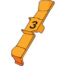 MARQUEURS DE CABLE PC60.3 Retrofit, orange, bande de 32