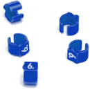 MARQUEURS DE CABLE PS15RCC.6 Retrofit, codage couleur, en vrac, bleu, pack de 50