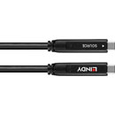 LINDY 43398 USB-C TO USB-C 3.2, 10Gbps, DP 1.4, fibre optic hybrid cable, 10m