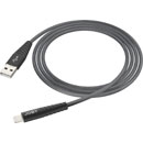 JOBY CHARGE AND SYNC CORDON Lightning, certifié Apple MFi, nylon tressé, 2.4A, 1.2m, noir