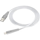 JOBY CHARGE AND SYNC CORDON Lightning, certifié Apple MFi, nylon tressé, 2.4A, 1.2m, argent