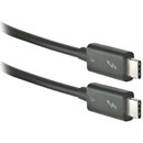 LINDY 41555 THUNDERBOLT CORDON Type C USB male - Type C USB male, noir, 0.5m