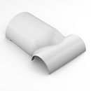 D-LINE FLST5030W ADAPTATEUR EN T à clipser, 1 x 50x25 vers 2 x 30x15, blanc