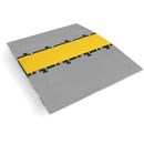 DEFENDER MIDI 5 2D PASSAGE DE CABLE 5 canaux, droit, 1000x325x54mm, jaune