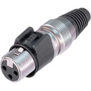 NEUTRIK NC3FX-HD XLR FICHE POUR CABLE, FEMELLE 3pts