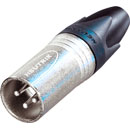 NEUTRIK NC3MXX XLR FICHE mâle, corps nickel, contacts argent