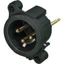 NEUTRIK NC3MAAV-0 EMBASE XLR mâle, montage CI vertical