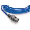 IEC-LOCK CORDON SECTEUR IEC verrouillable femelle C13 - IEC mâle C14, 3m, bleu
