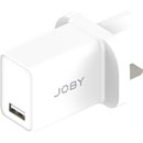 JOBY WALL CHARGER CHARGEUR MURAL USB-A UK, 12W, 2.4A, blanc