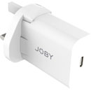 JOBY WALL CHARGER CHARGEUR MURAL USB-C adaptateurs UK/EU/US, PD 20W, blanc