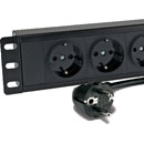 RPP X198SCH UNITE DE DISTRIBUTION ELECTRIQUE RACK 8x prises Schuko non commutable