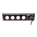 EMO E630 DISTRIBUTEUR SECTEUR 4x prises UK 13A avant, 4x prises UK 13A arrière