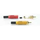 DELTRON 346 FICHE RCA corps rouge, contacts or