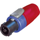 NEUTRIK NL4FX-2 SPEAKON FICHE femelle, serre-câble, rouge