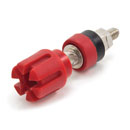 BORNE A VIS 4mm, rouge