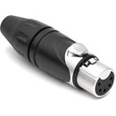 AMPHENOL AX5F FICHE XLR FEMELLE corps nickel, contacts argent