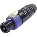 NEUTRIK NLT4FXX-BAG SPEAKON FICHE femelle, noir