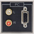 IKON EP-PC50-ST HDD15 MODULE DE CONNEXION bornes à vis avec deux RCA