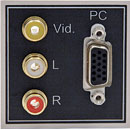 IKON EP-PC50V-ST HDD15 MODULE DE CONNEXION borne à vis avec trois RCA