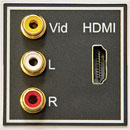 IKON EP-HDMI+VH HDMI MODULE DE CONNEXION avec trois RCA
