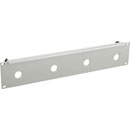 CANFORD PANNEAU DE CONNEXION 2U droit, 6x découpe fiche/embase MIL26, gris