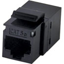 TUK KEYSTONE RACCORD RJ45 DOS-A-DOS Cat5E, noir