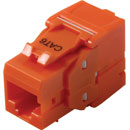 TUK KEYSTONE EMBASE IDC RJ45 Cat6, sans outil, orange