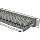 M&M PANNEAU DE CONNEXION TT 2x 48 M&M jacks, espacement mono, sans division, anodisé