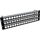 CANFORD PANNEAU DE CONNEXION UNIVERSAL 3U 3x16, noir