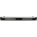 CANFORD PANNEAU DE CONNEXION PRO RJ45 CAT6 1U 1x16 traversées, blindé, noir