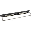 CANFORD PANNEAU DE CONNEXION PRO RJ45 CAT6 1U 1x16 traversées, blindé, noir