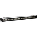 CANFORD PANNEAU DE CONNEXION PRO RJ45 CAT6 1U 1x24 traversées, blindé, noir
