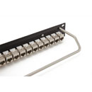 CANFORD PANNEAU DE CONNEXION PRO RJ45 CAT5E 1U 1x24 traversées, blindé, noir