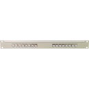 CANFORD PANNEAU DE CONNEXION PRO RJ45 CAT6A 1U 1x16 IDC, blindé, gris