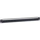CANFORD PANNEAU DE CONNEXION RJ45 CAT5E économique, 1U, 1x24, IDC, non blindé, noir