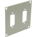 CANFORD PLAQUE-DE CONNEXION MODULAIRE UNIVERSAL 2x découpe Sub-D 15pts, gris clair