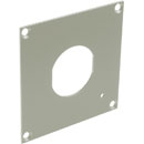 CANFORD PLAQUE DE CONNEXION MODULAIRE UNIVERSAL 1x découpe fiche Fischer fibre optique, gris clair